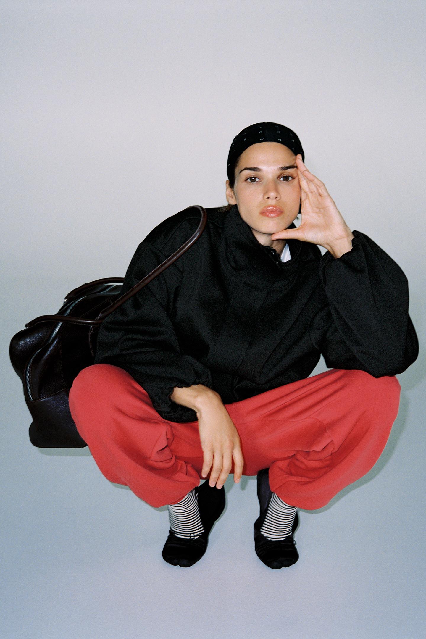Женская куртка Zara Technical Bomber, цвет: Чёрный — фото 3