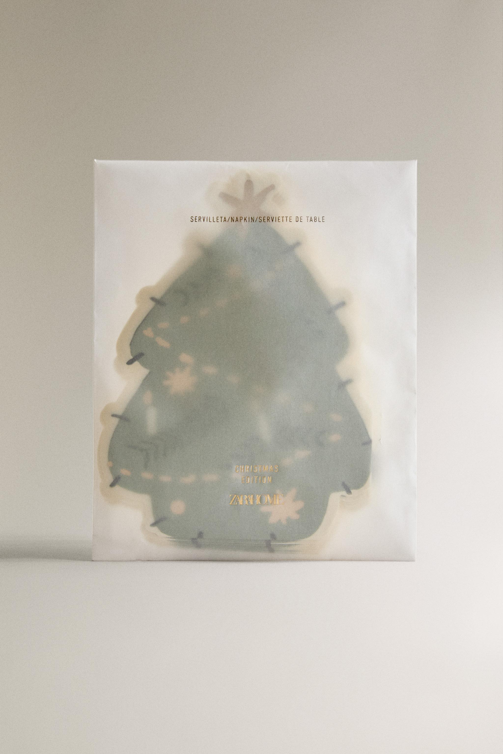 SET OF CHILDREN'S CHRISTMAS TREE PAPER NAPKINS (SET OF 20)