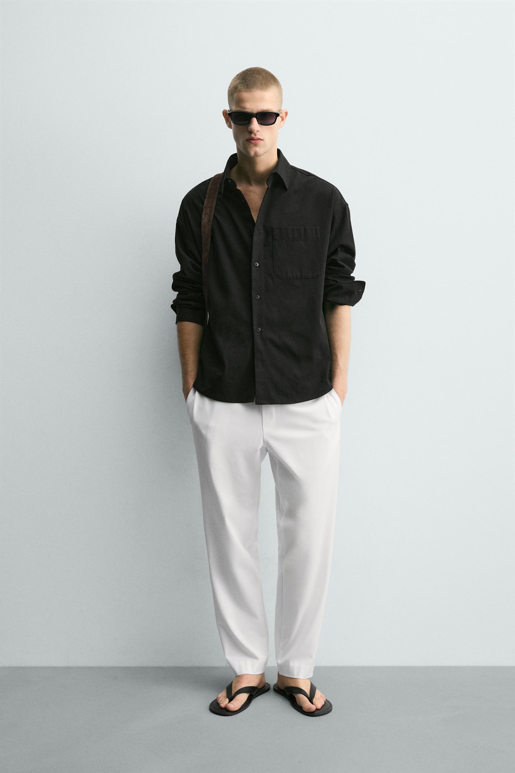 COMFORT FIT ジョガーウエストパンツ - ホワイト | ZARA Japan / 日本