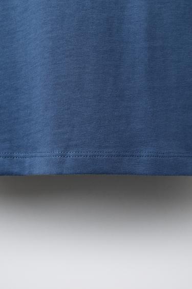 T-SHIRT BRODÉ VILLES - Bleu de Zara - Image 3