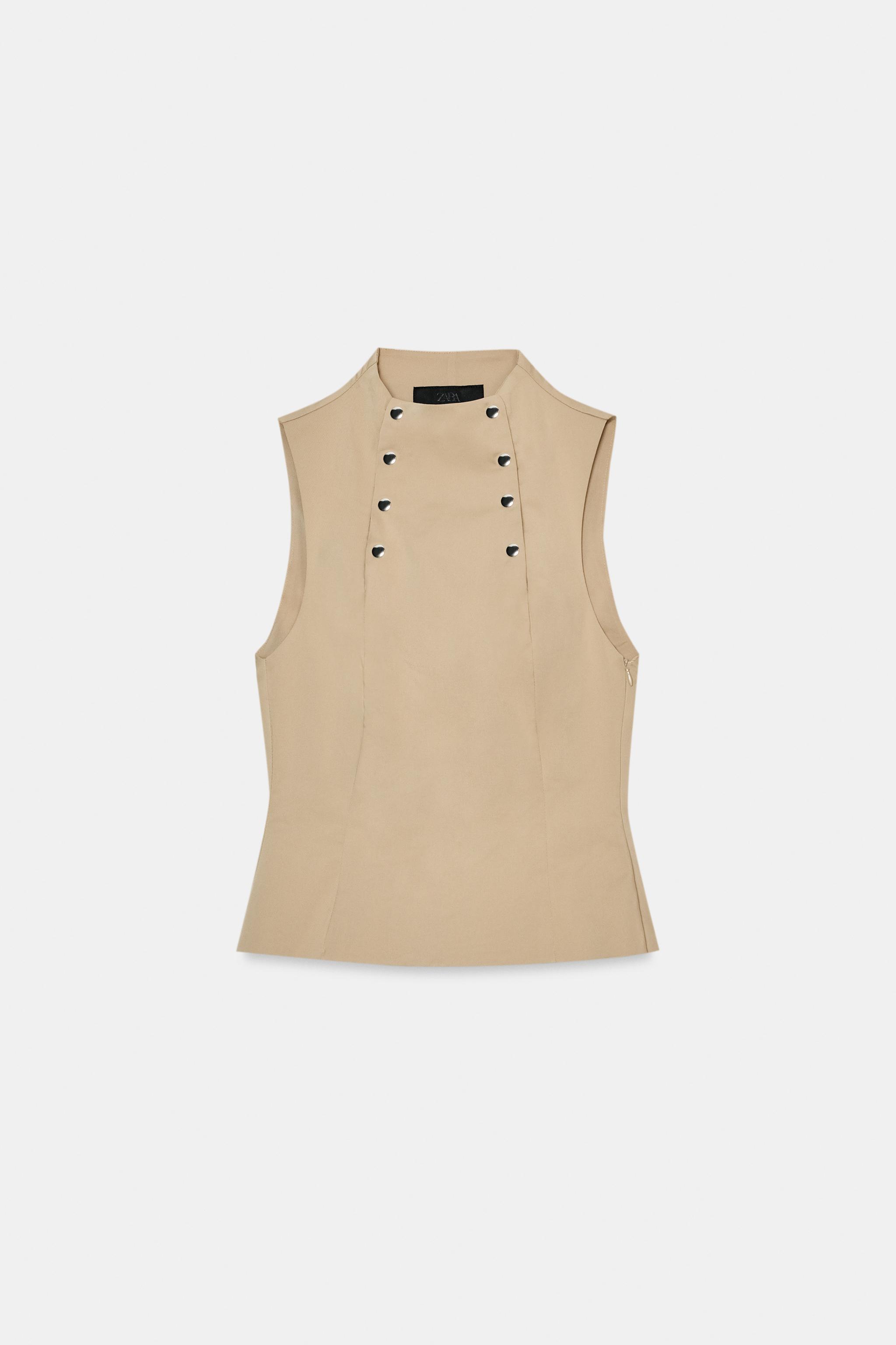ELASTIC BUTTON TOP