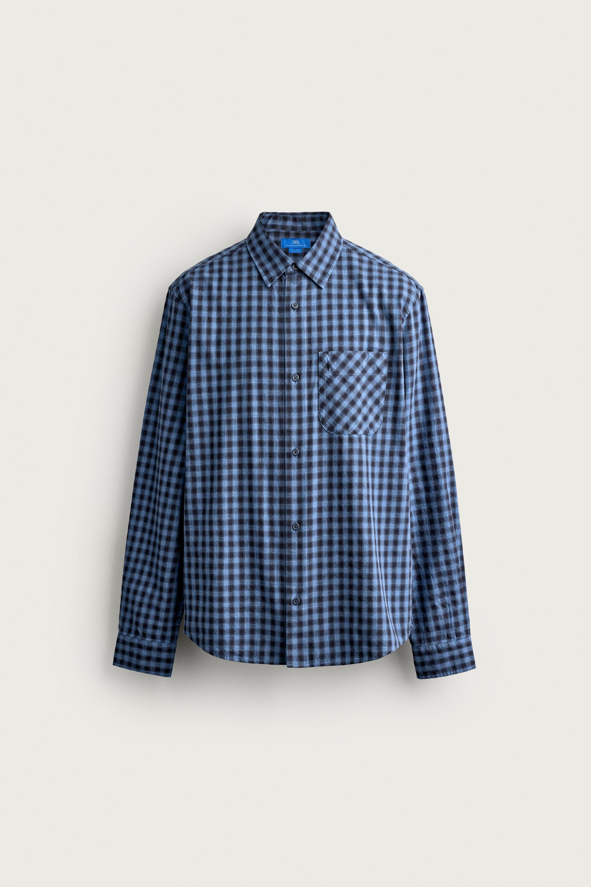 AARON LEVINE X ZARA CHECKED TWILL SHIRT