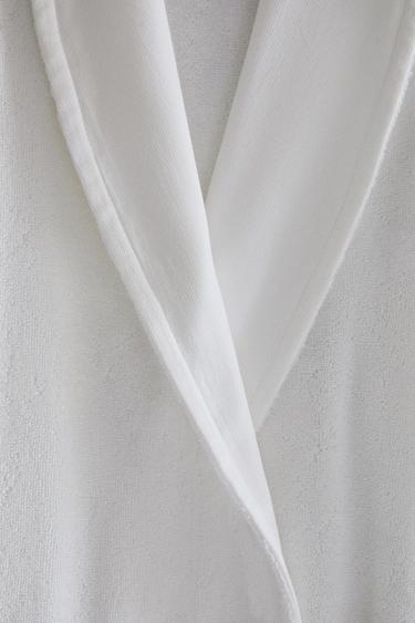 Zaras BADROCK I BOMULL MED APPLIKATIONSTYG - Vit