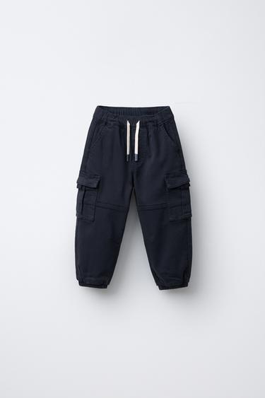CARGO JOGGING TROUSERS - Navy blue by Zara - Image 0