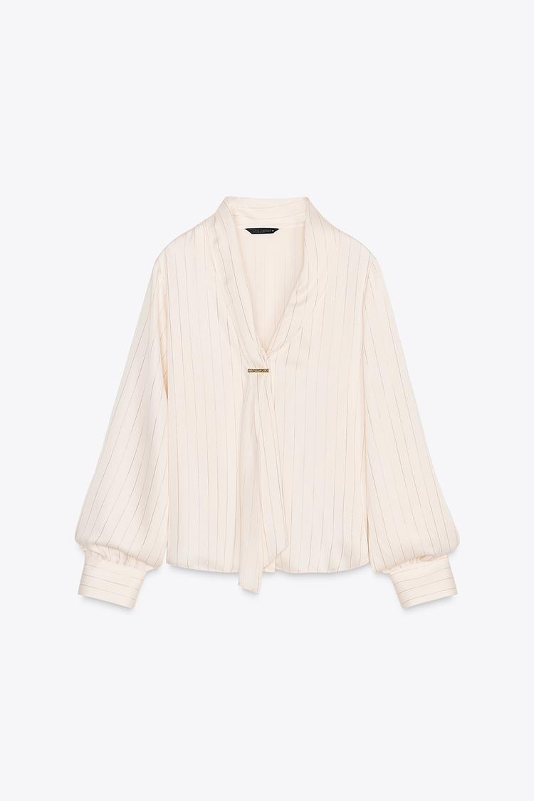 STRIPED SHIRT WITH APPLIQUÉ - 975 by Zara - Image 4