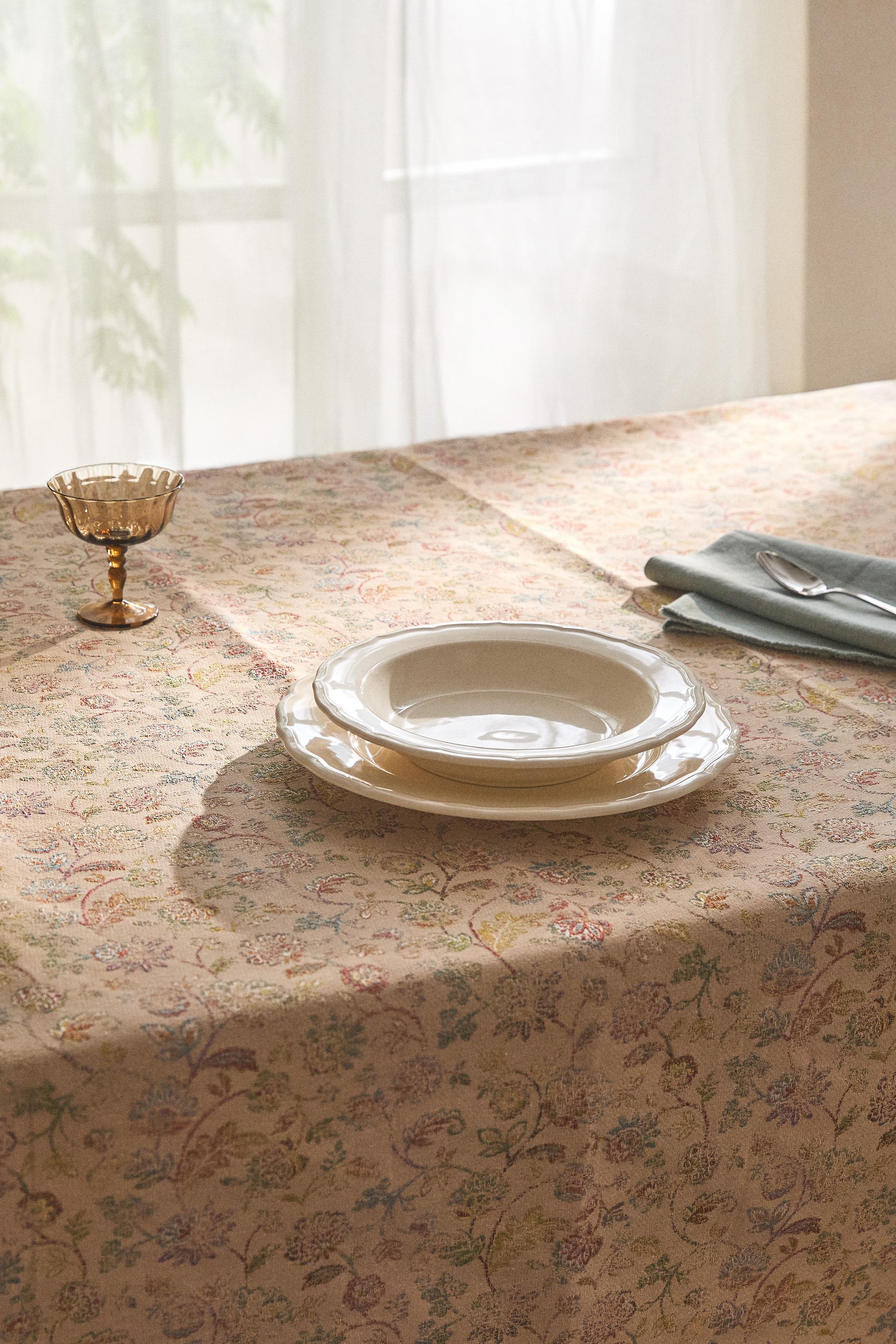 NAPPE JACQUARD FLORALE