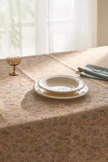 NAPPE JACQUARD FLORALE - Beige de Zara - Image 5