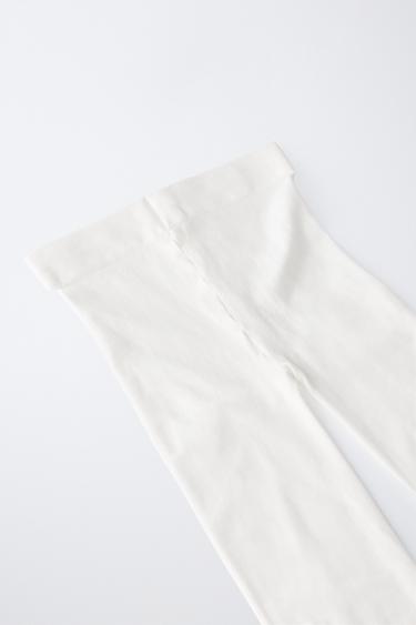 MEDIAS LISAS MICROFIBRA - Blanco de Zara