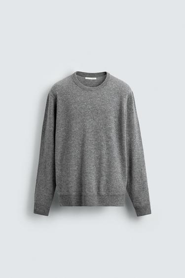 WOOL - CASHMERE SWEATER - Grey marl by Zara