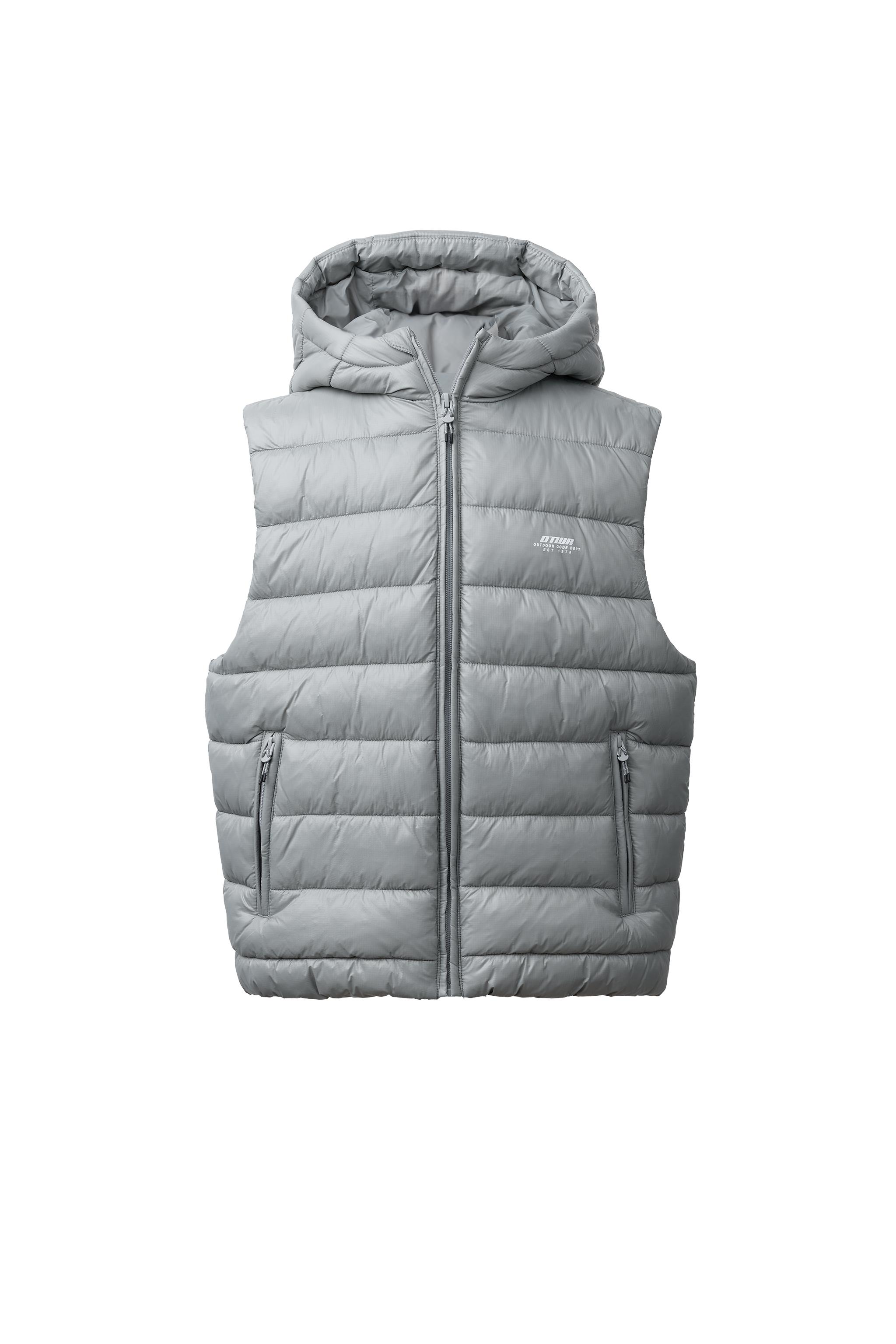 ULTRALIGHT TEXT GILET - Grey | ZARA India