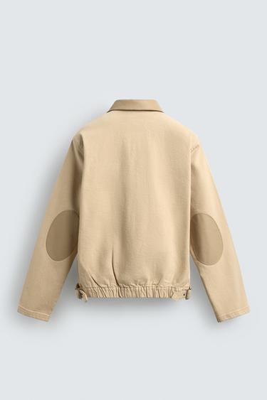 DENIM JACKET WITH CONTRAST COLLAR - Yellow by Zara - Image 9