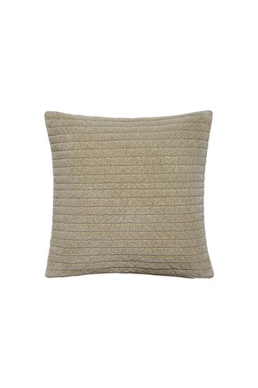 キルティング クッションカバーライトグリーンZaraのキルティング クッションカバー - ライトグリーン 