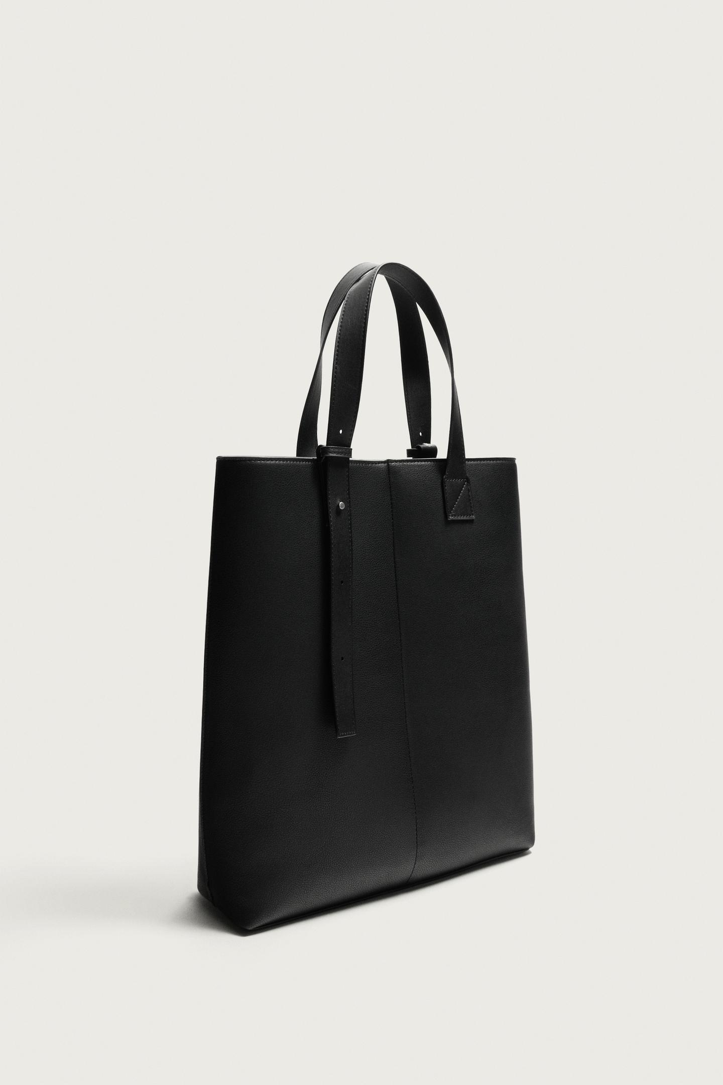Мужская сумка Zara Plain, цвет: Чёрный — фото 2
