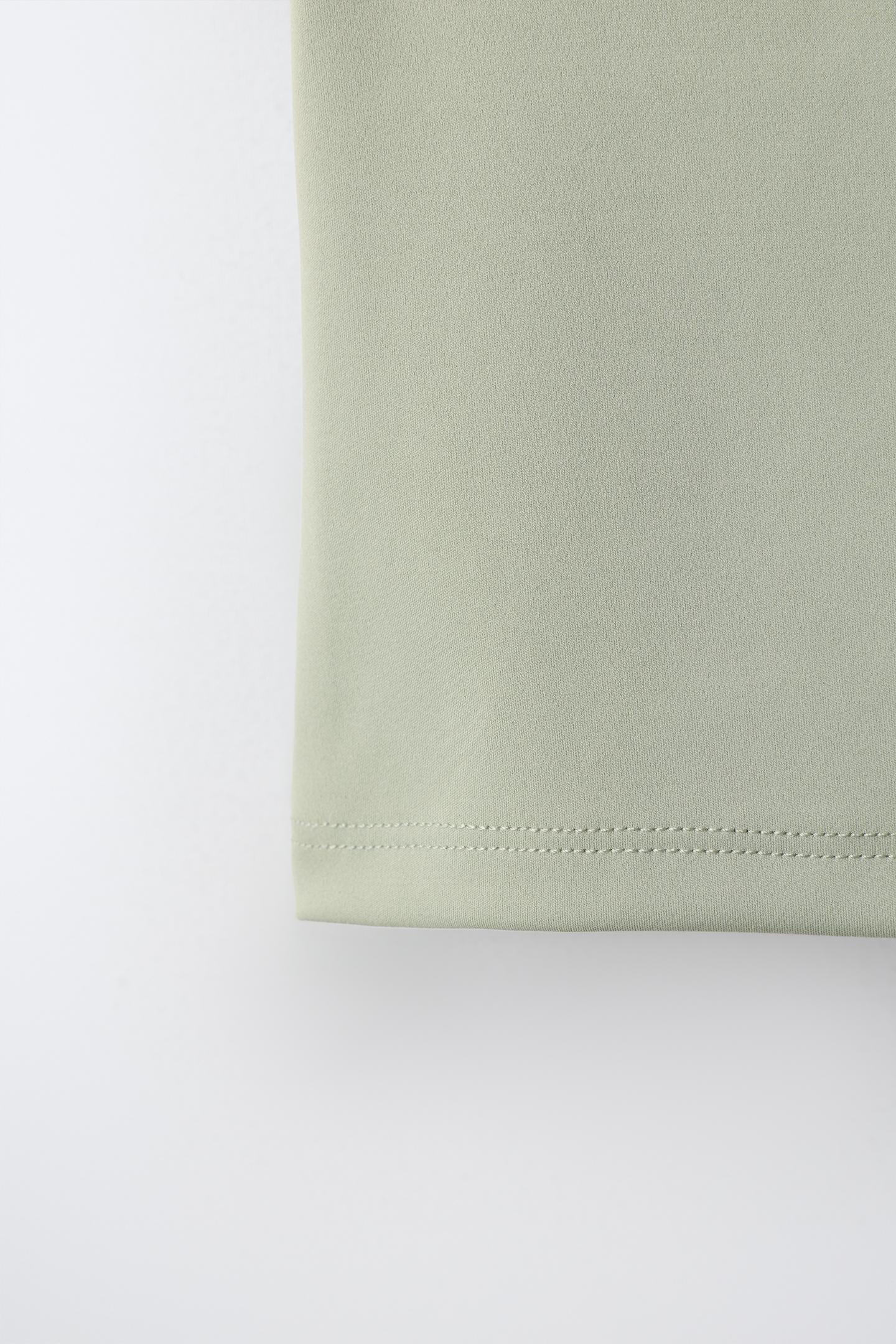 Детская футболка Zara Sporty Zip, цвет: Хаки — фото 4