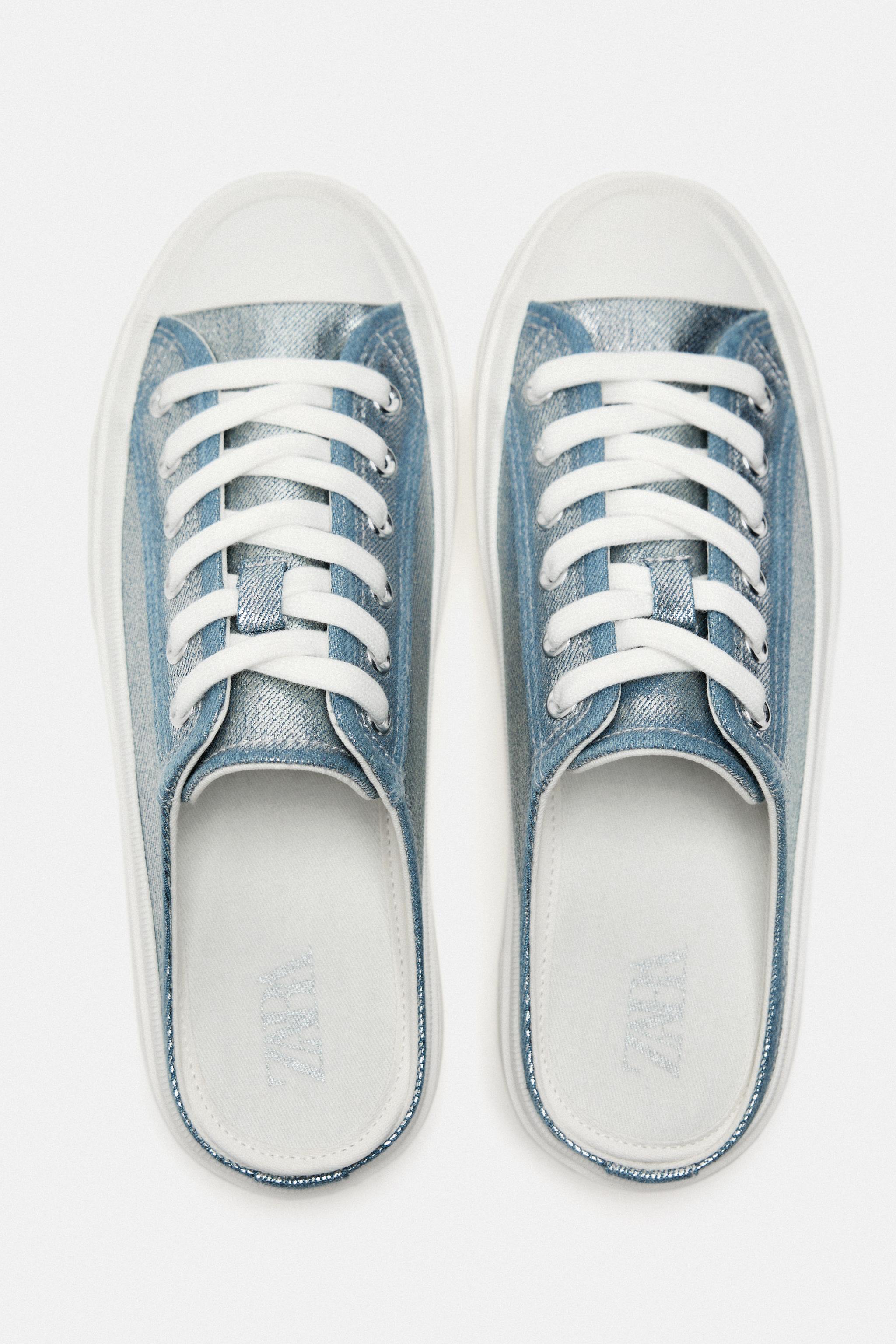 Zara 2024 metallic sneakers