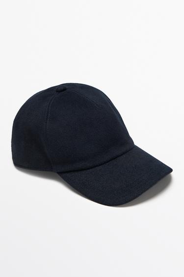 Wool blend cap — Navy blue 2