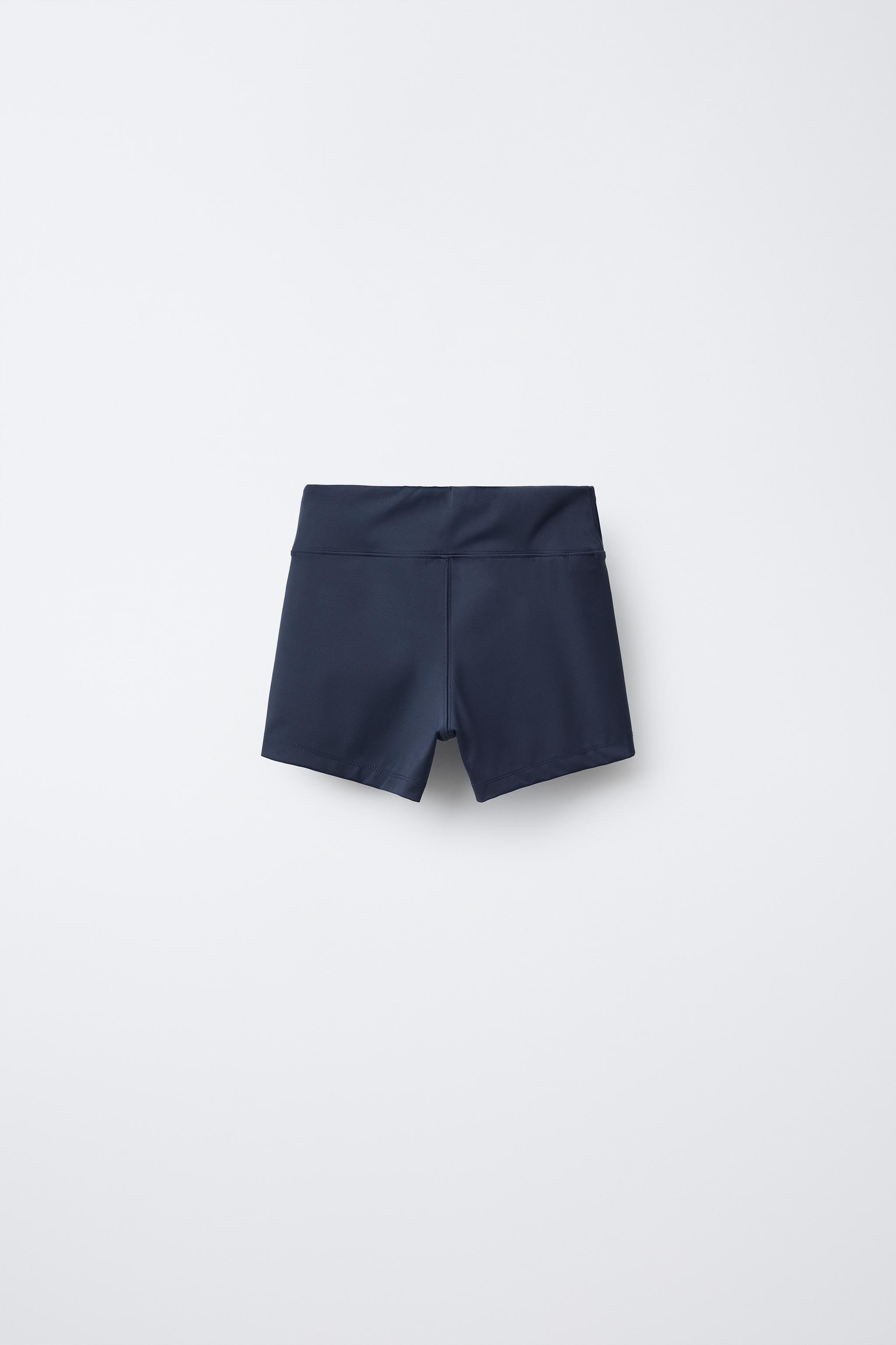 【最終値下げ】 charbon SHORT LEGGINGS S SHORT ATHLETIC LEGGINGS - Blue | ZARA United States