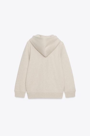 HOODIE - Tan marl by Zara - Image 6