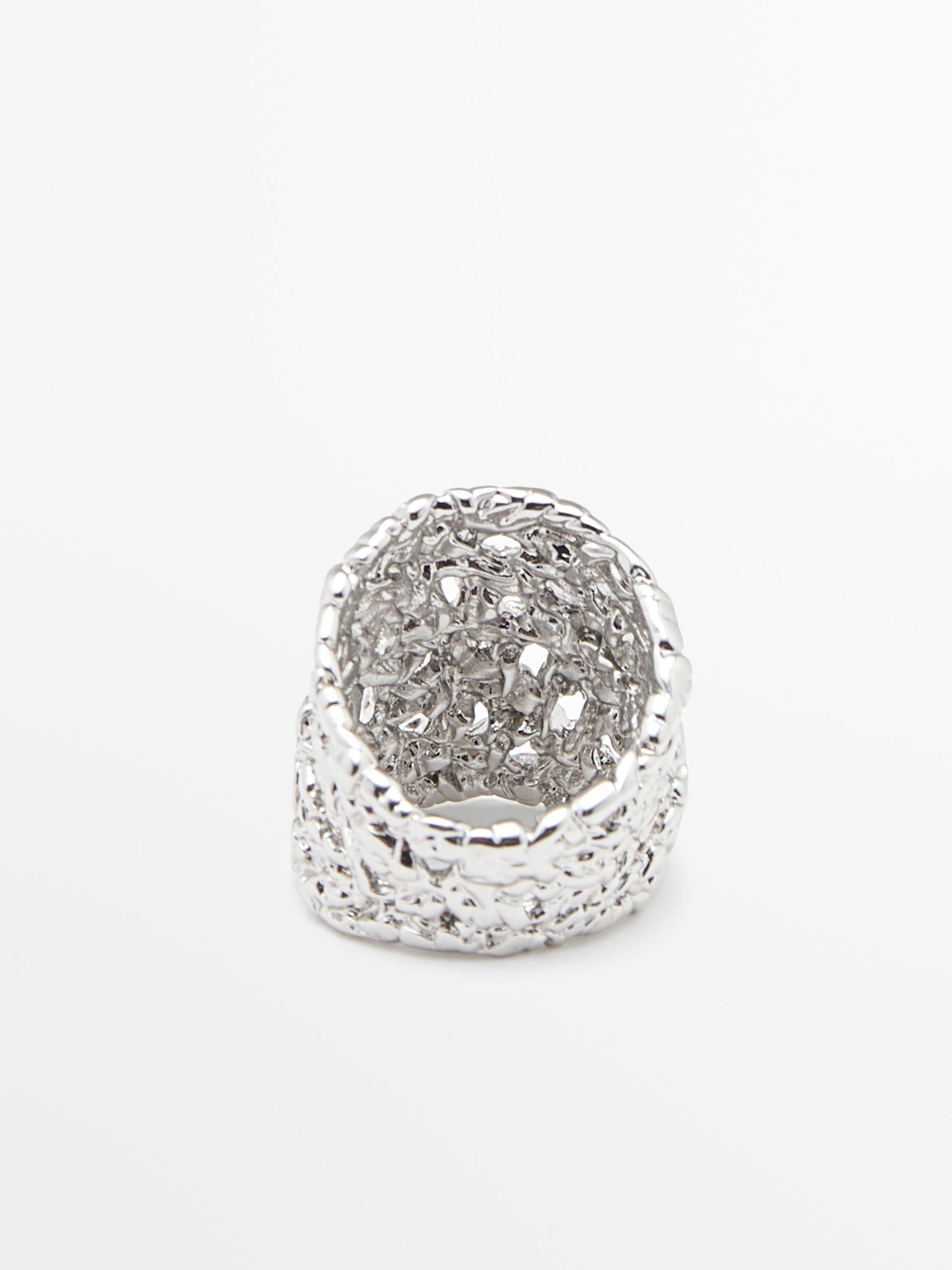 Bague large tressée