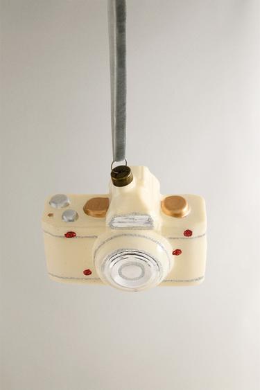 CAMERA CHRISTMAS TREE DECORATION - Ecru by Zara - Image 1