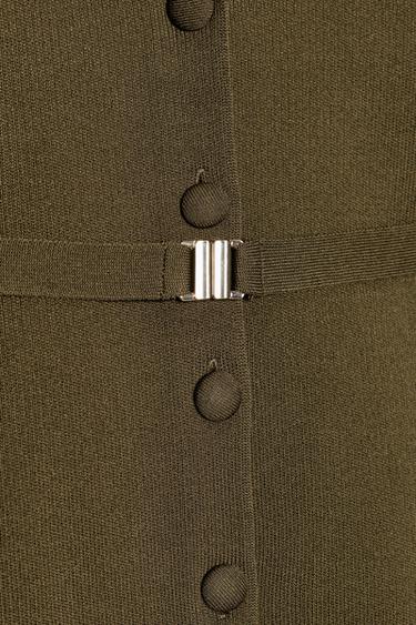 BELTED CARDIGAN - Khaki by Zara - Image 7