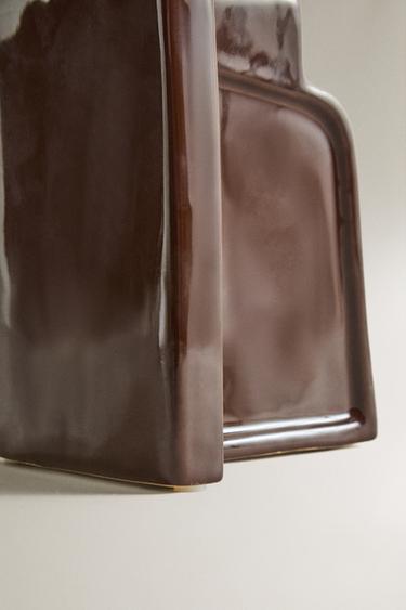 Zara CERAMIC BOOKEND - Brown