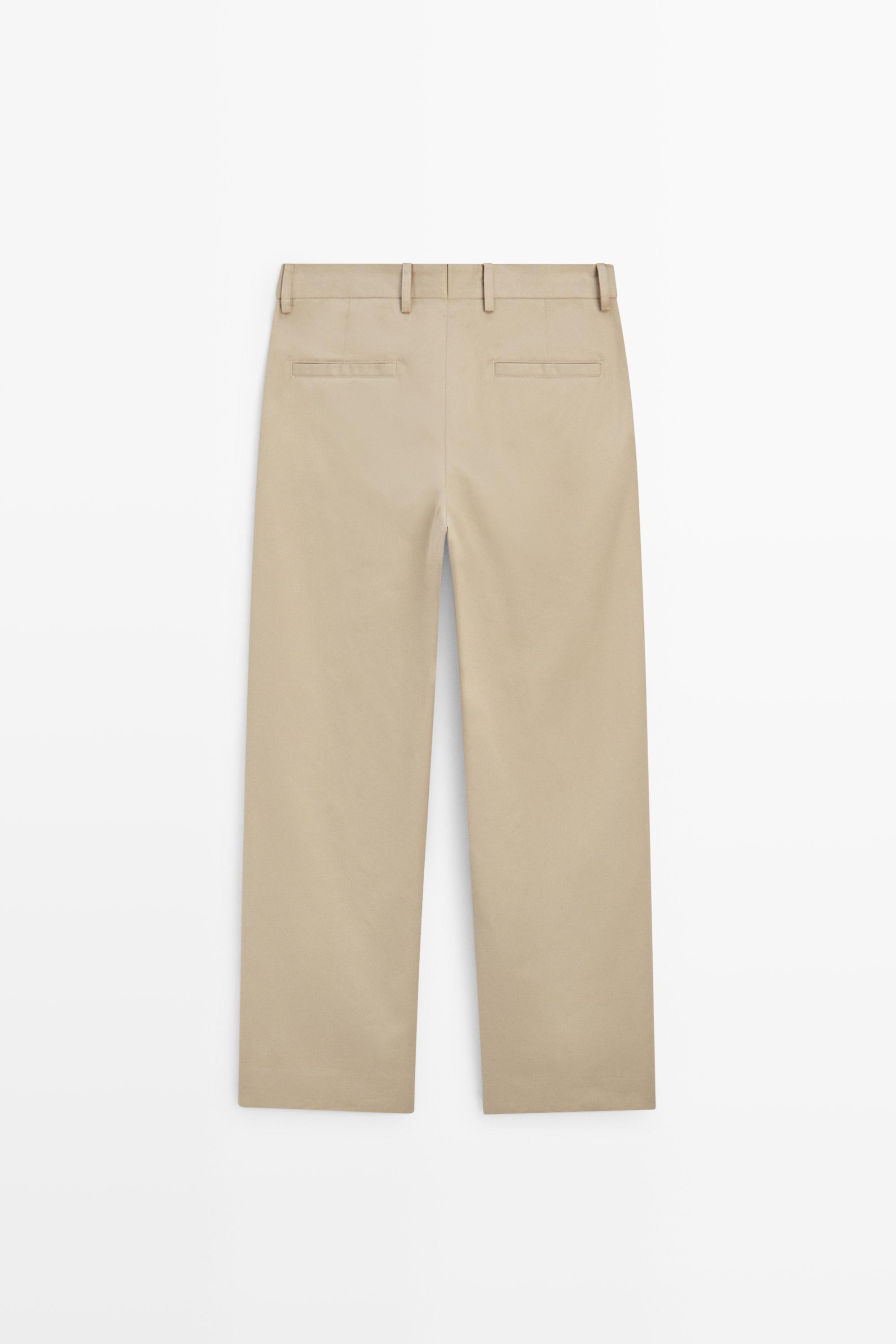 Pantalon jambe large 100 % coton