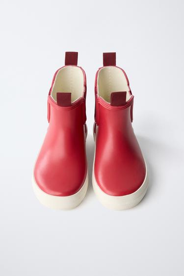 STRETCH WELLINGTON BOOTS - Red by Zara - Image 3