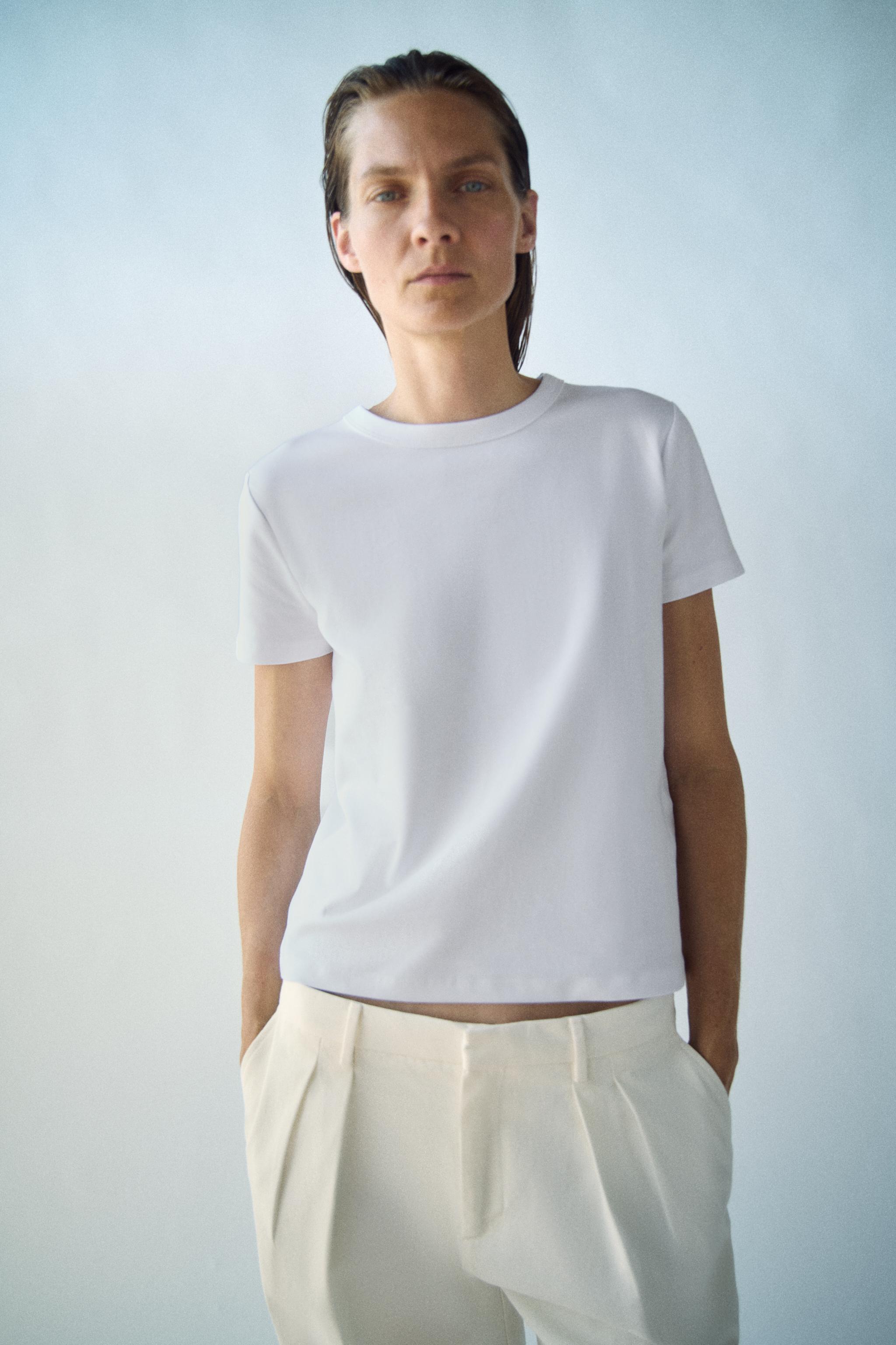 INTERLOK KISA KOLLU T-SHIRT - Görsel 3