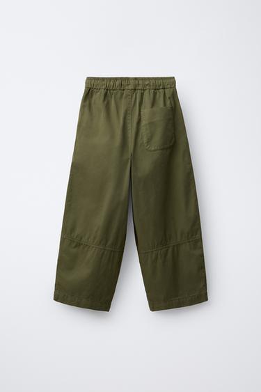 BALLOON TROUSERS WITH SEAMS - mid khaki by Zara - Image 1