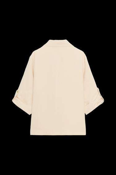 BLAZER CRUZADA MANGA REMANGADA - Arena de Zara
