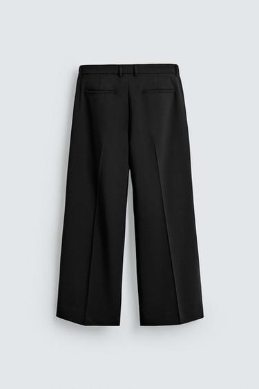 PANTALON DE COSTUME À PLIS - Noir de Zara - Image 7