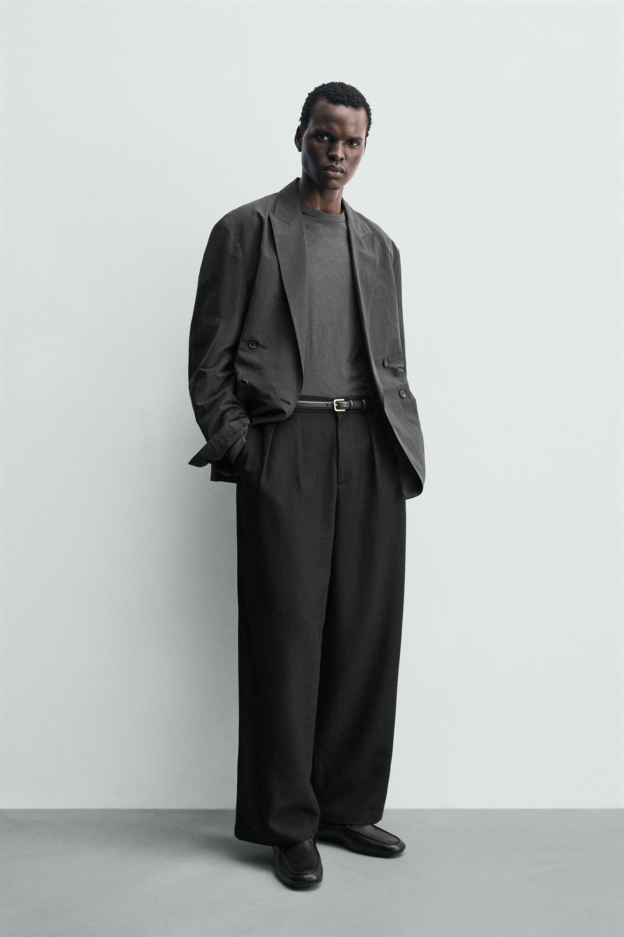 PLEATED RELAXED FIT PANTS