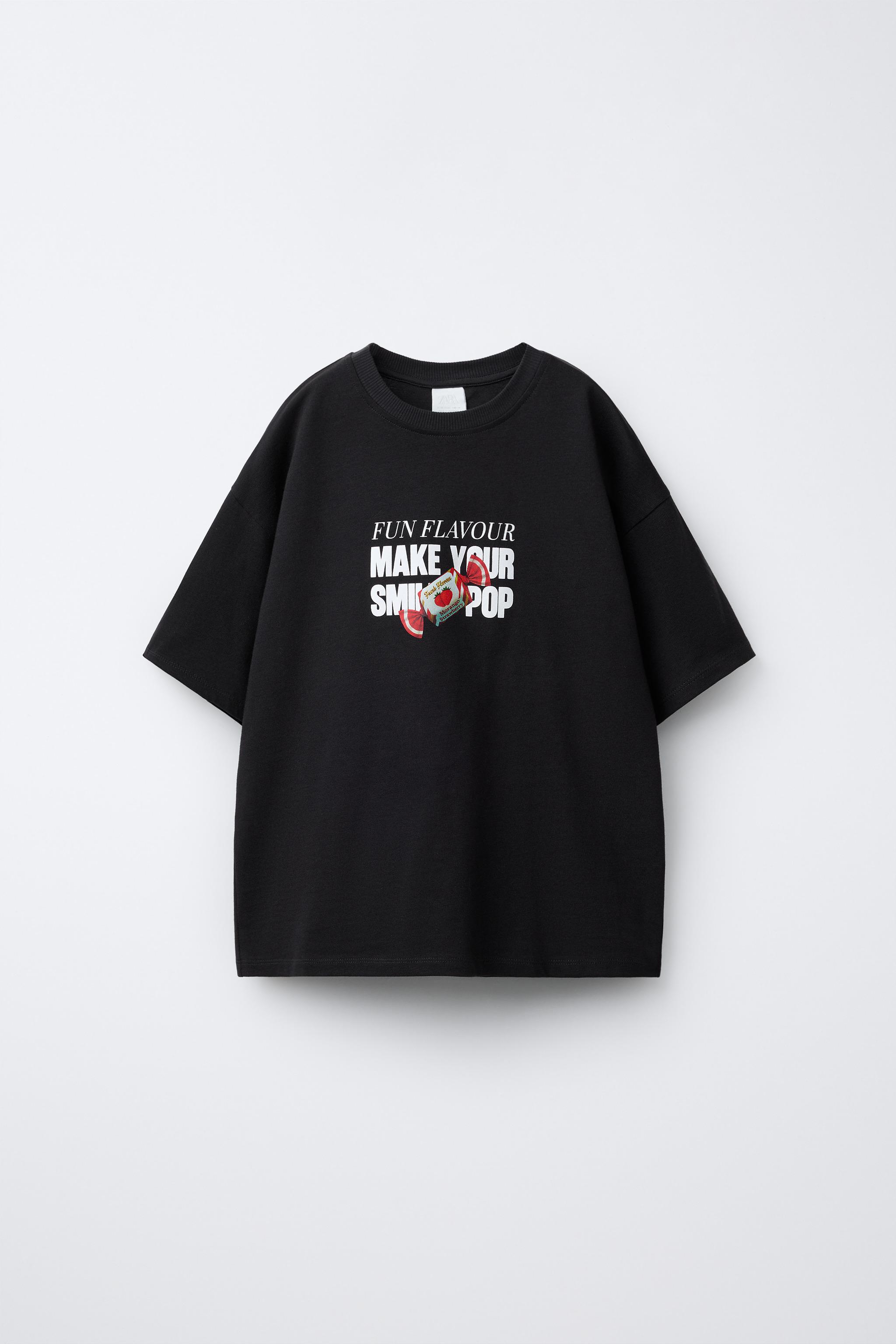 チェリーとキャンディープリントTシャツ - ホワイト | ZARA Japan / 日本