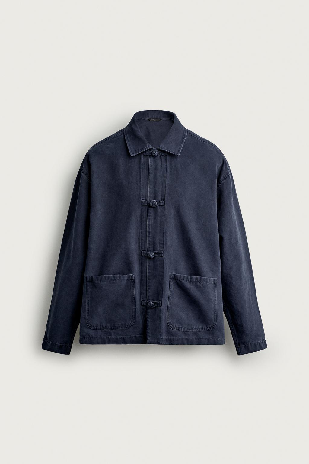 REGULAR FIT KNOT FROG FASTENING OVERSHIRT