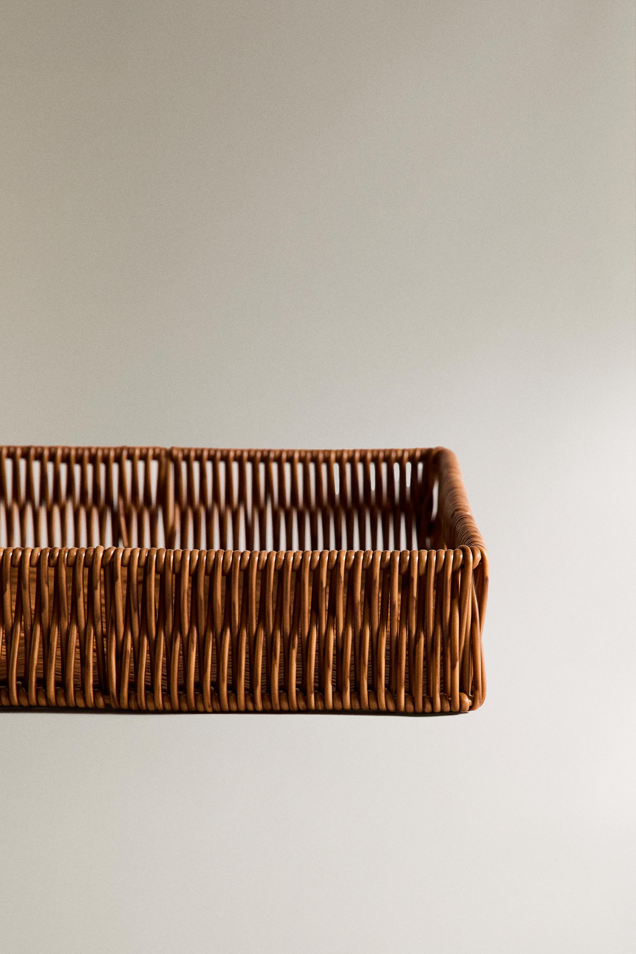 CORBEILLE RECTANGULAIRE PLASTIQUE RECYCLÉ GRANDE