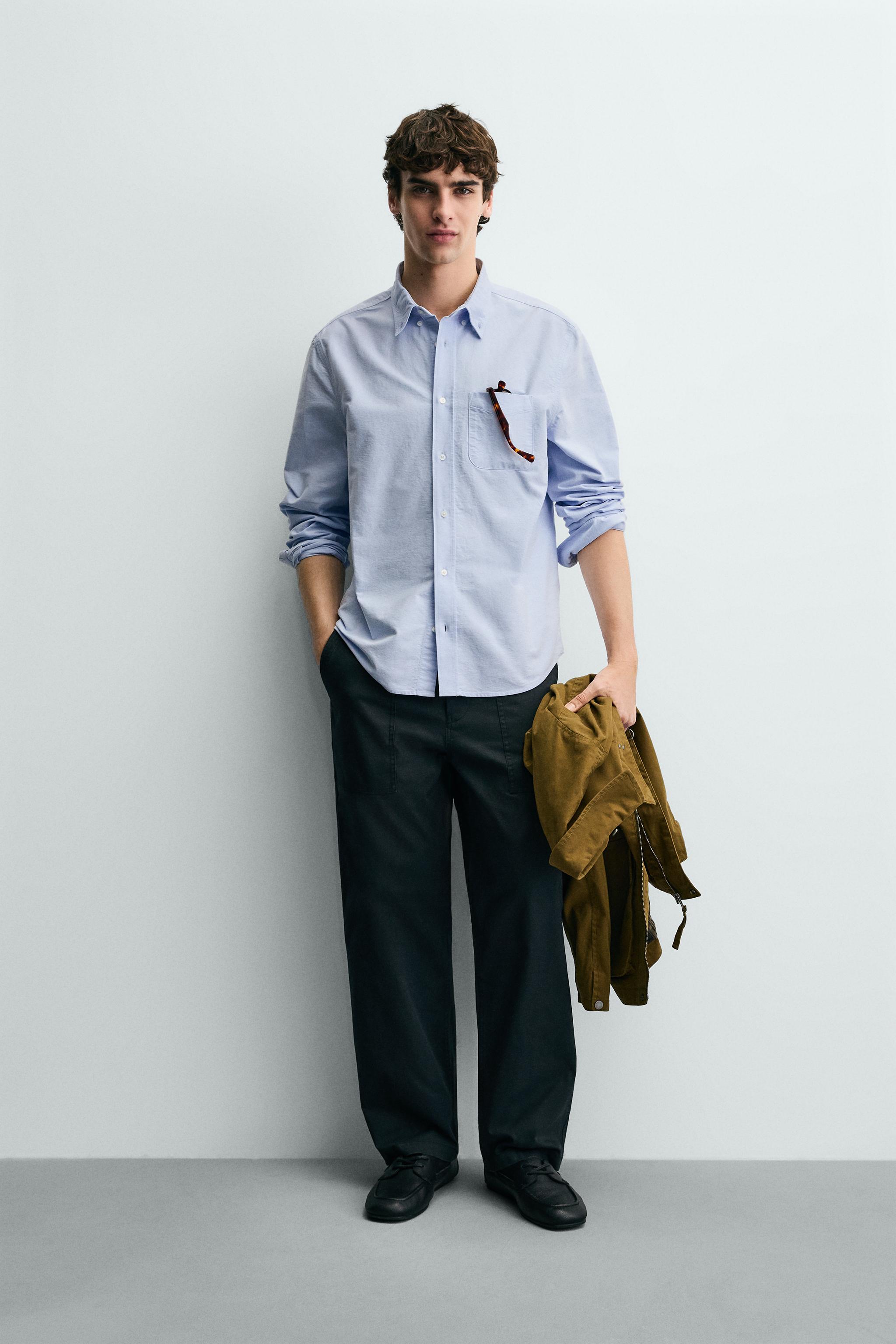 テクスチャー入りオックスフォードシャツ - 981 | ZARA Japan / 日本