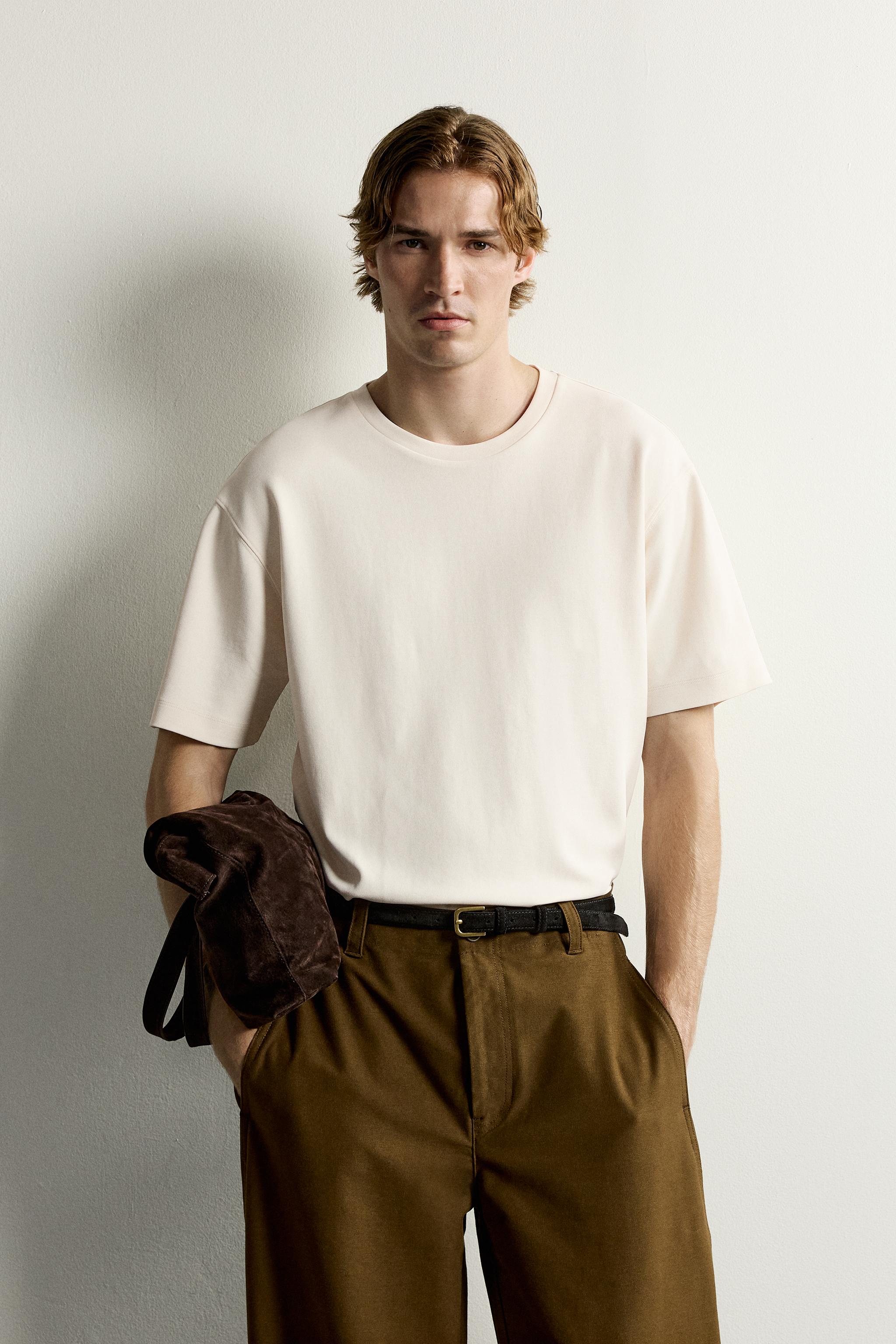 T-SHIRT COUPE DÉCONTRACTÉE MÉLANGE MODAL