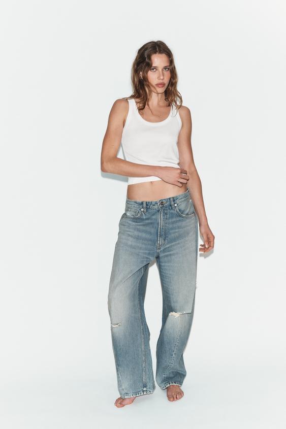 JEANS TRF BAGGY BALLOON MEDELHÖG MIDJA