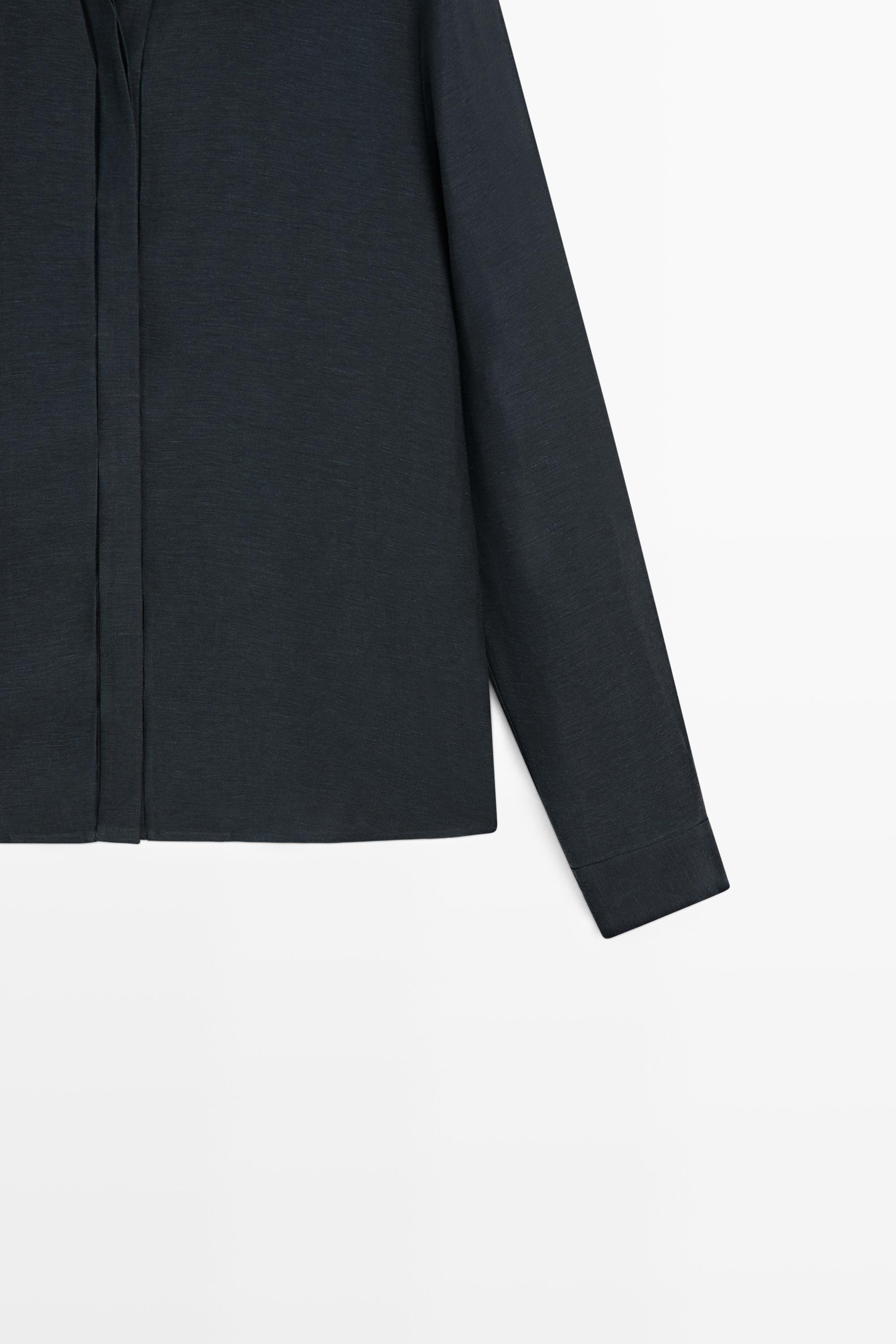 STUDIO semi-sheer flowing shirt