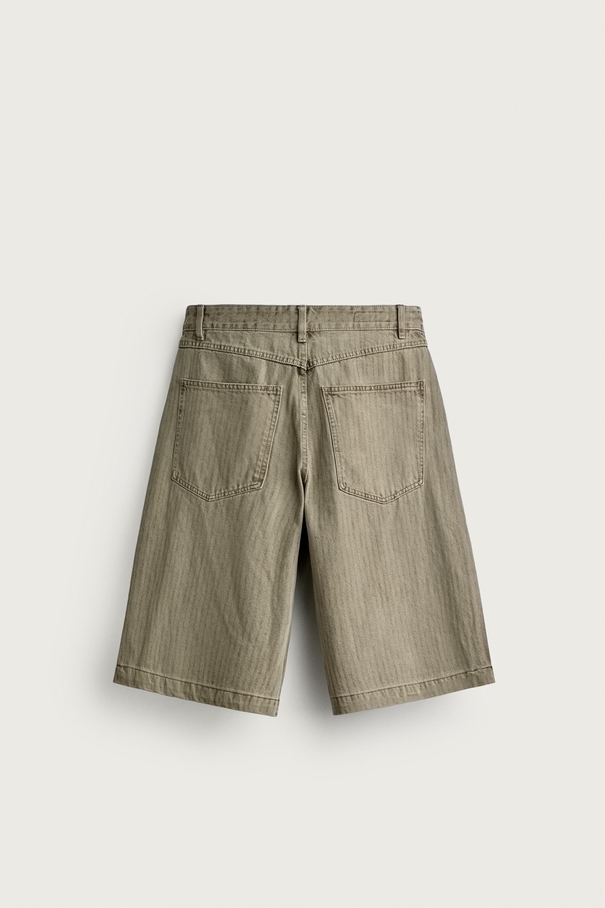 JORTS LAVÉS IMPRIMÉ À RAYURES
