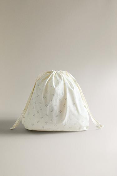 CHILDREN'S FLORAL LAUNDRY BAG - Butter by Zara - Image 0