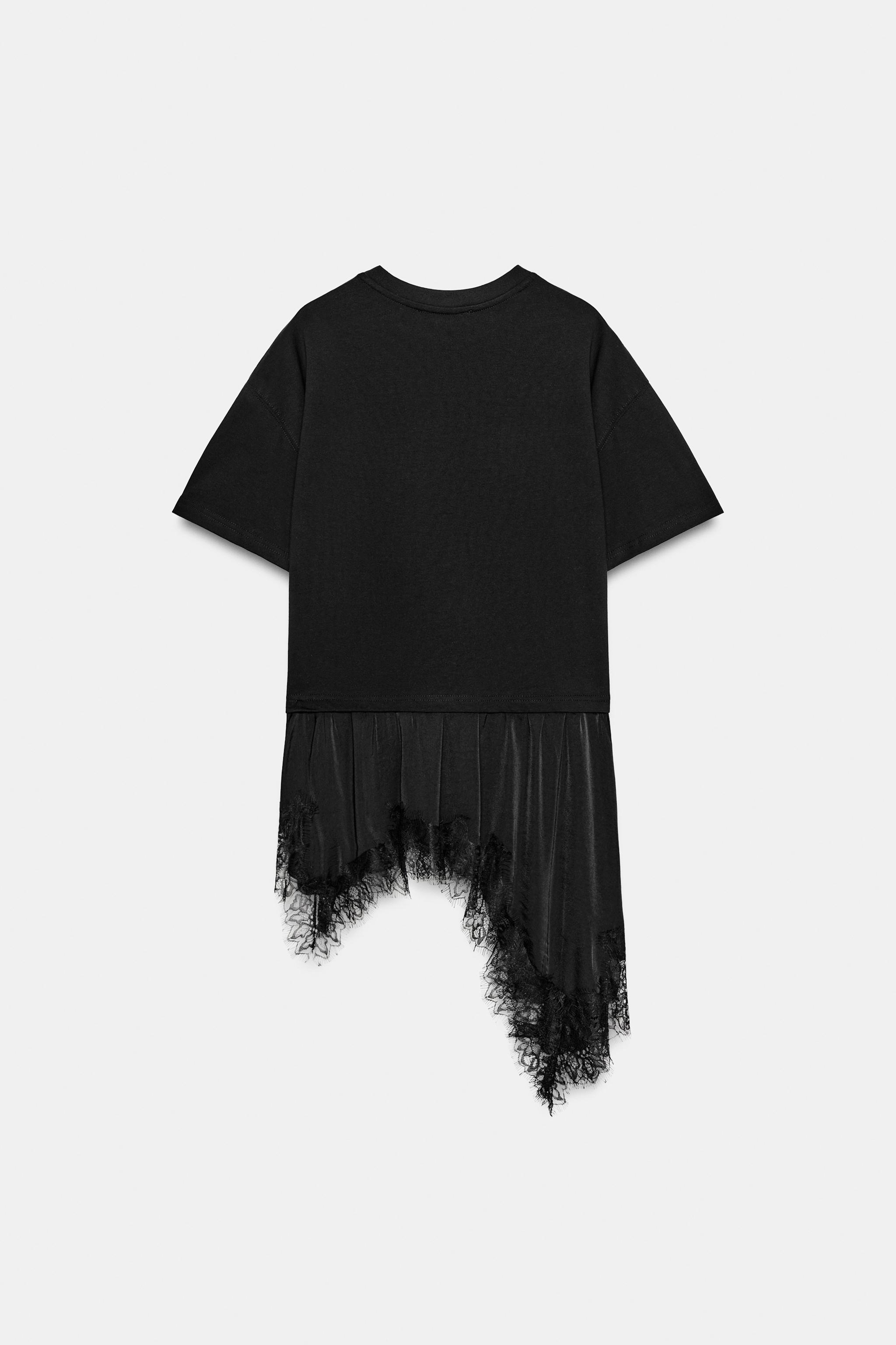 COMBINATION LACE T-SHIRT