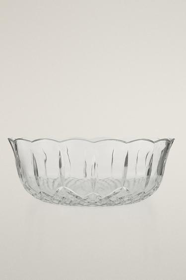 CUT GLASS SALAD BOWL - Transparent by Zara - Image 0