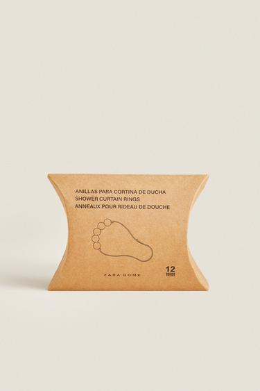 LOT ANNEAUX RIDEAU DE DOUCHE MÉTAL (LOT 12) - Noir de Zara - Image 4