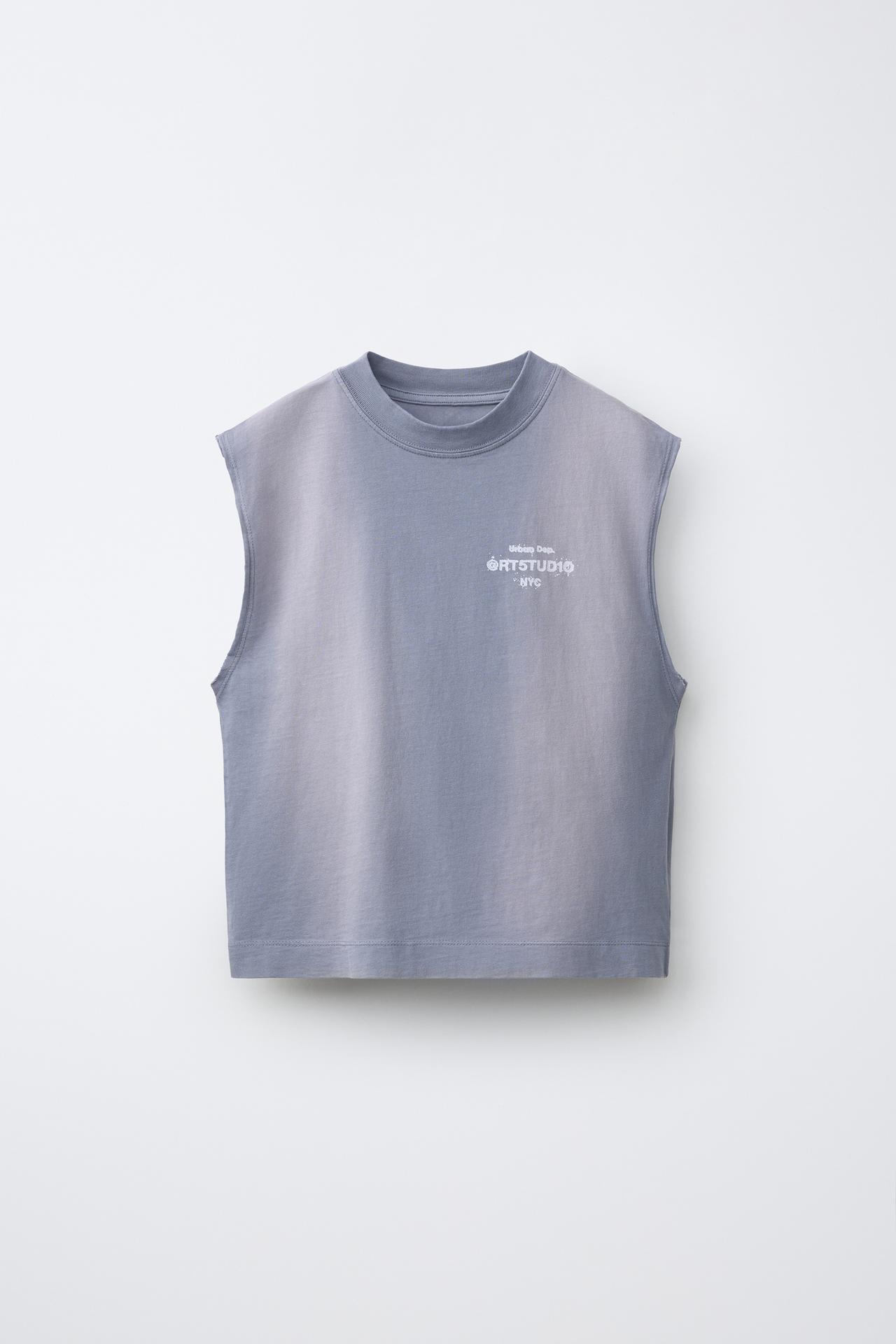 SLEEVELESS TOP — Gray