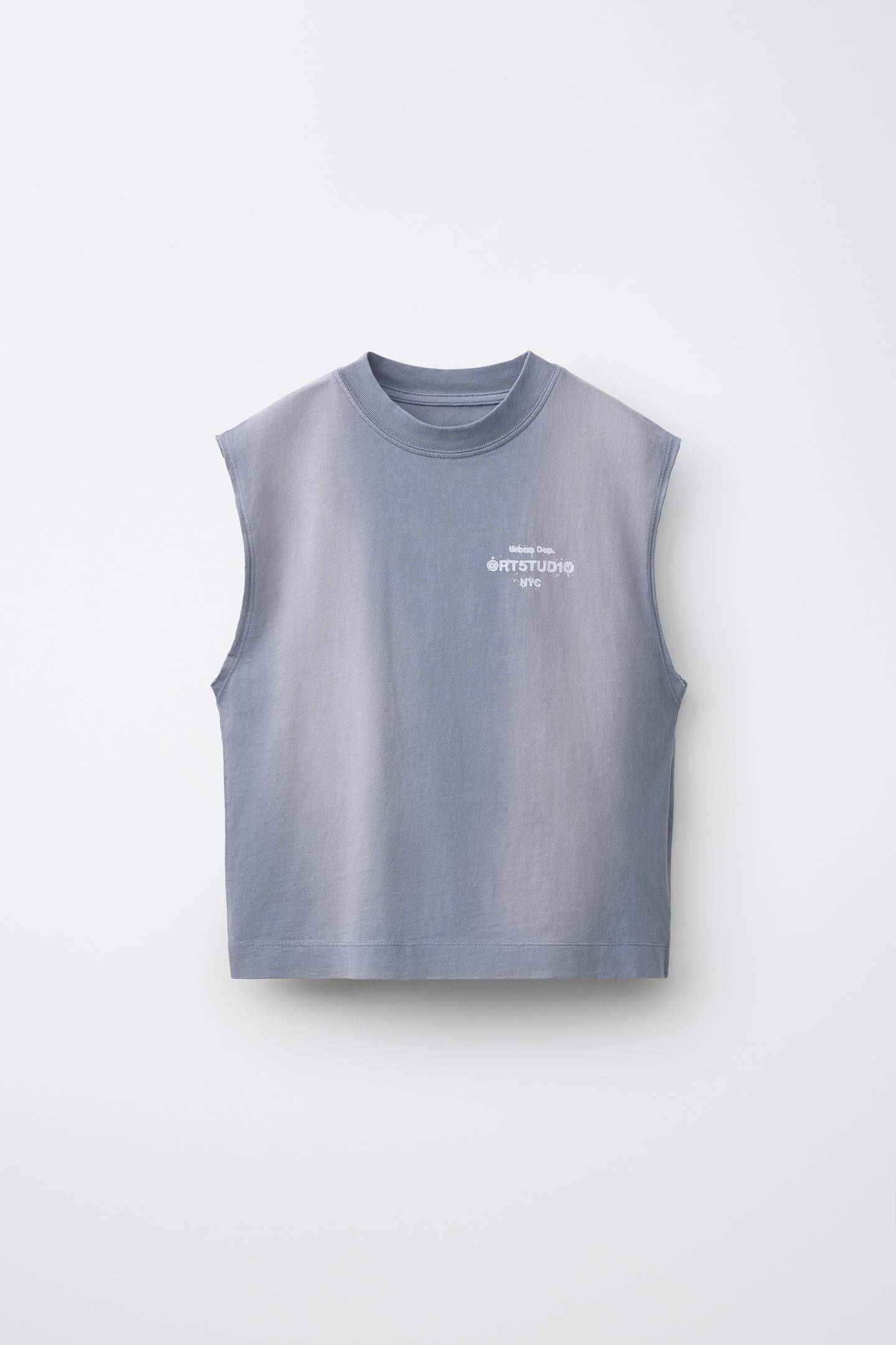 Детский топ Zara Sleeveless Top, цвет: Серый — фото 2