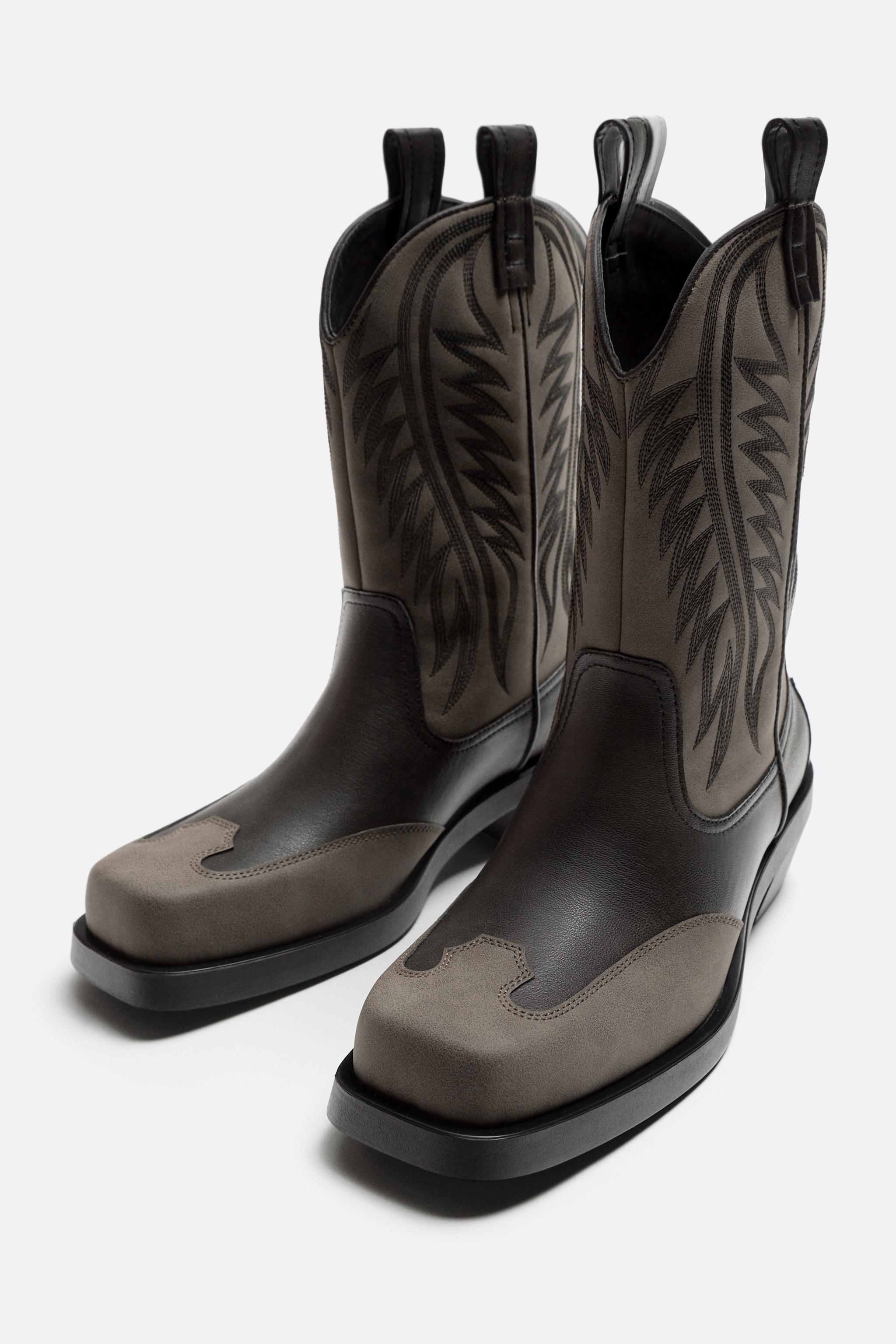 Zara cowboy boot fashion