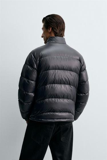 DOUDOUNE 100 % PLUMES DÉPERLANTE - Bleu marine foncé de Zara - Image 2