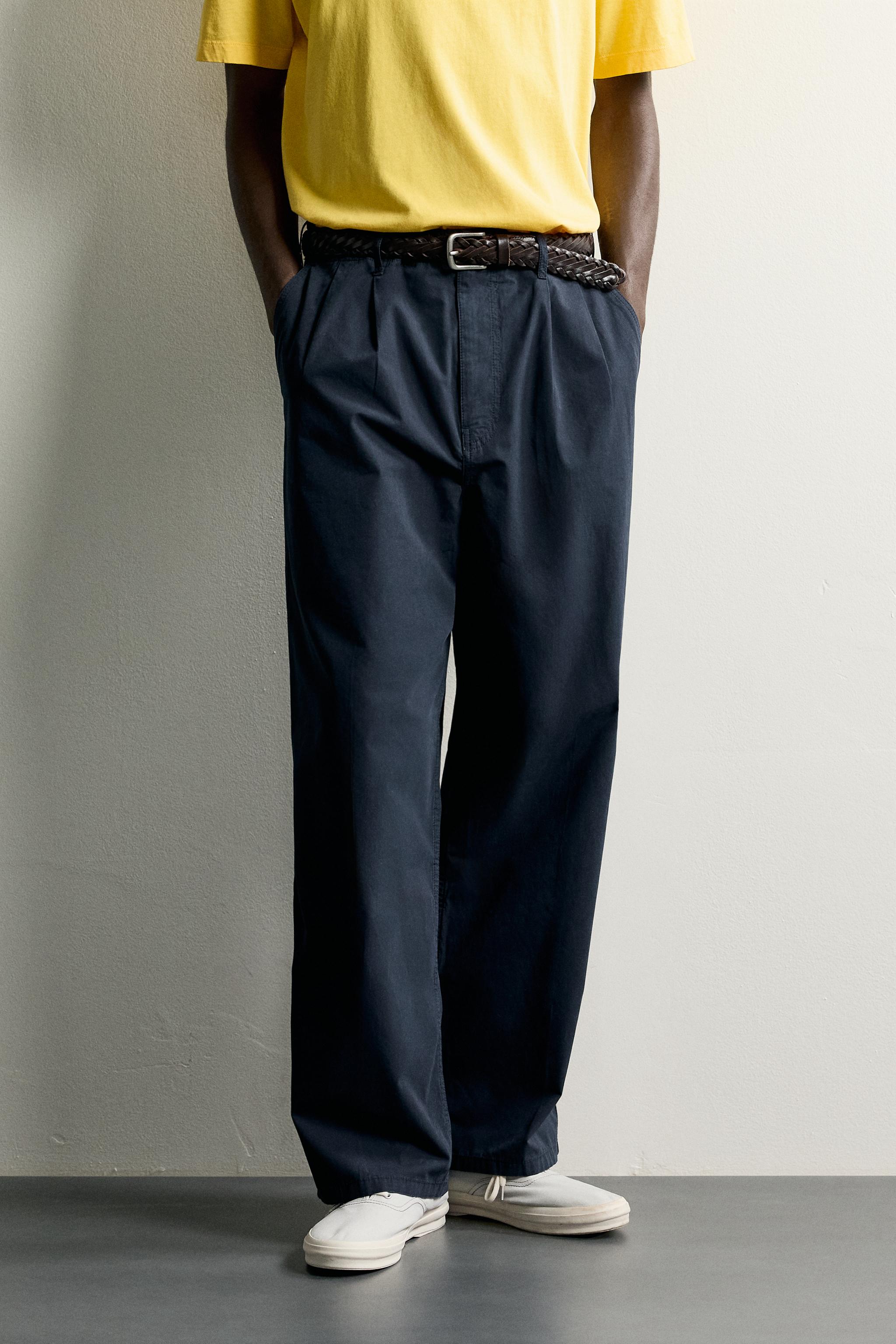 Мужские брюки Zara COMFORT REGULAR-FIT CHINO PANTS — фото 2